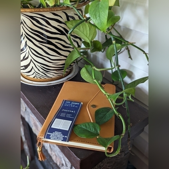 NWT Tan Leather Ruled Sheet Boho Minimalist Diary Journal Notebook - Picture 8 of 12